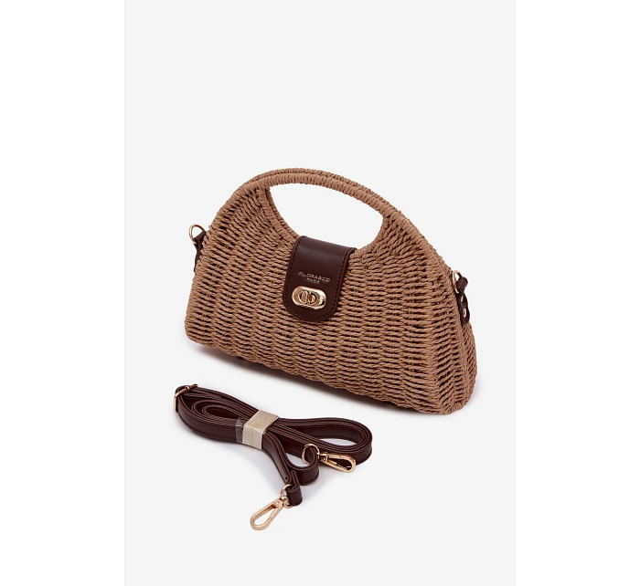 Pletená Malá Kabelka S  Hnědá model 22111716 - Flora&Co