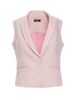 M859 Džínová vesta - béžová