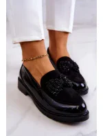 Elegantní lakované mokasíny Mokasíny černé Belize Elegantní lakované mokasíny Mokasíny černé Belize