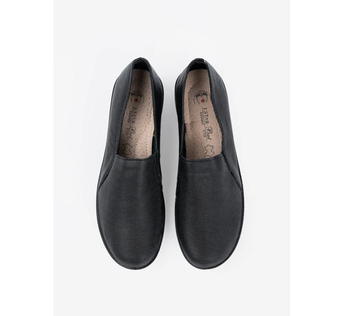 Exkluzívní  polobotky černé dámské platforma