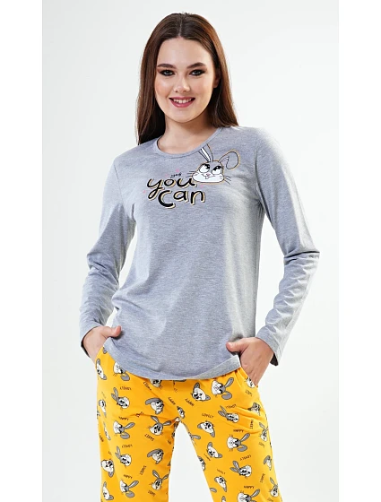 Dámské pyžamo dlouhé model 22406987 - Vienetta Dámské pyžamo dlouhé model 22406987 - Vienetta
