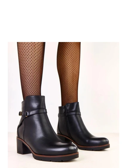 Boty na podpatku model 219956 Solea Boty na podpatku model 219956 Solea