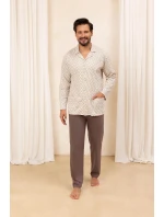 Pyžamo model 21266455 dlouhé/r 2XL3XL pánské rozepínací - Regina Pyžamo model 21266455 dlouhé/r 2XL3XL pánské rozepínací - Regina
