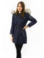 DWUSTRONNA DAMSKA KURTKA ZIMOWA Z KAPTUREM model 21241910 - SPEED.A