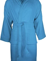 The One Towelling Velour Bathrobe Župan s kapucí 48.1043 aqua