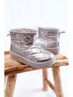 Dětské teplé sněhule Big Star KK374241 Stříbro Dětské teplé sněhule Big Star KK374241 Stříbro