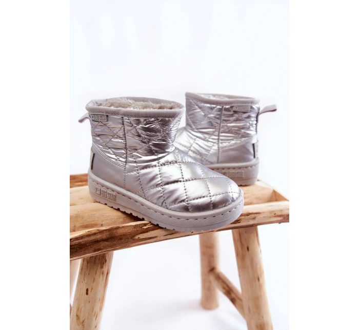 Dětské teplé sněhule Big Star KK374241 Stříbro Dětské teplé sněhule Big Star KK374241 Stříbro