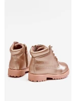 Dětské boty traperky zateplené Champagne Dexter Dětské boty traperky zateplené Champagne Dexter