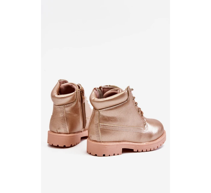 Dětské boty traperky zateplené Champagne Dexter Dětské boty traperky zateplené Champagne Dexter