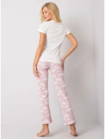 Pyžamo BR PI 3256 bílé a růžové Pyžamo BR PI 3256 bílé a růžové