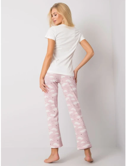 Pyžamo BR PI model 15911481 bílé a růžové - FPrice Pyžamo BR PI model 15911481 bílé a růžové - FPrice