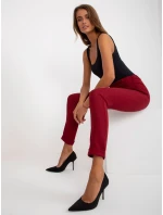 Spodnie LK SP model 21468349 bordowy - FPrice Spodnie LK SP model 21468349 bordowy - FPrice