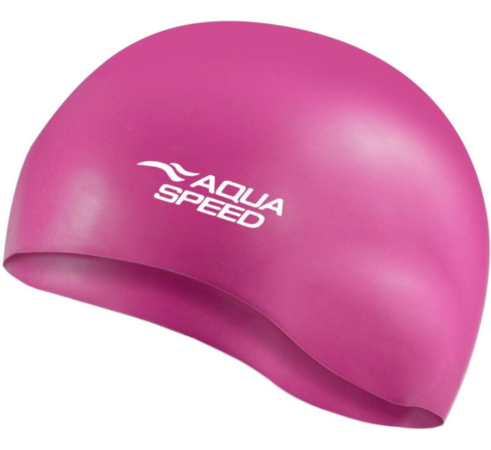 AQUA SPEED Plavecká čepice Mono Dark Pink Pattern 29