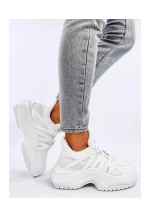 Dámské tenisky na klínech model 20116916 Bílá - Inello Dámské tenisky na klínech model 20116916 Bílá - Inello