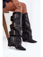 Kozačky na podpatku  model 217204 Step in style