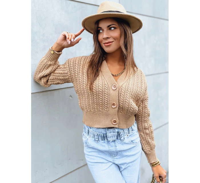 Dámský svetr MINERWA camel FashionStreet MY2200