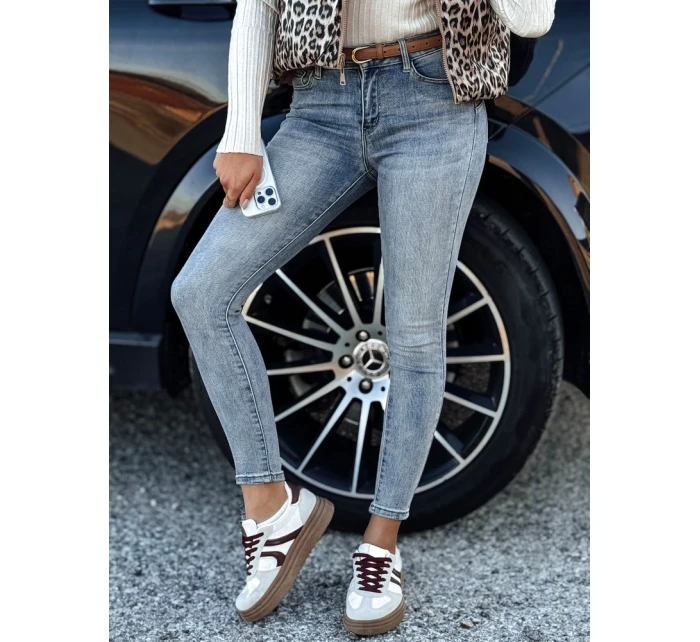 FashionStreet dámské modré džínové kalhoty UY2193