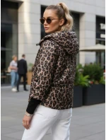 Dámská přechodná bunda v leopardí béžové barvě FashionStreet TY5549