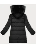 Černá dámská zimní bunda s kapucí model 21872612 - J.STYLE