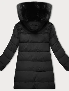 Dámská zimní bunda s kapucí J Style černá (16M9192-392)