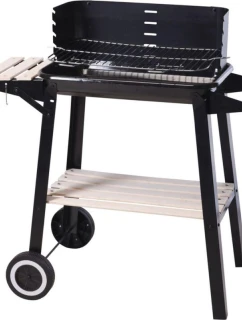 ZAHRADNÍ GRILOVACÍ KOLO 83x45,5x86,5 cm ČERNÉ