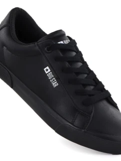 Pánské nízké tenisky z eko kůže černé model 21906594 - Big Star