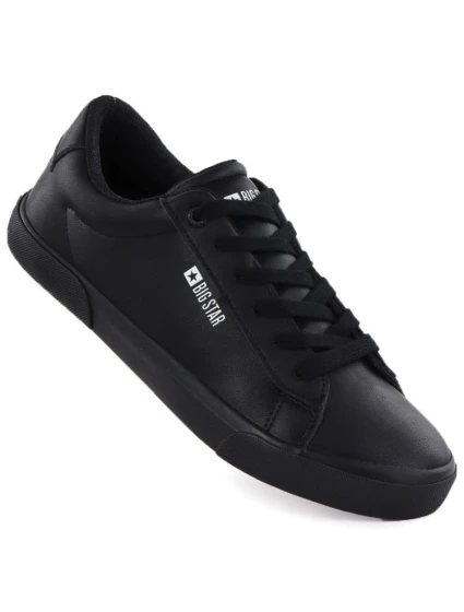 Pánské nízké tenisky z eko kůže černé model 21906594 - Big Star