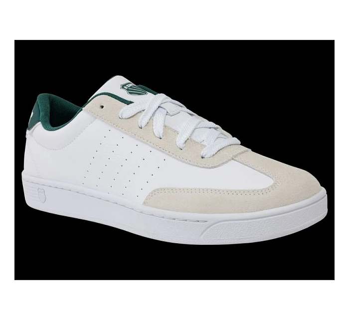 Tenisky K-swiss COURT BALBOA WHITE/CLOUD DANCER/POSY GREEN-M (04735-168-M)