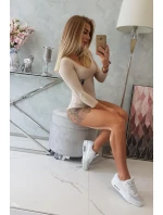 Body s potiskem pistole béžové Body s potiskem pistole béžové