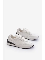 Mužské kožené tenisky BIG STAR NN174288 bílé Mužské kožené tenisky BIG STAR NN174288 bílé