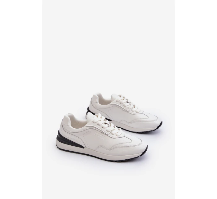 Mužské kožené tenisky BIG STAR NN174288 bílé Mužské kožené tenisky BIG STAR NN174288 bílé