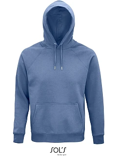 SOL'S Stellar Unisex raglánová mikina s kapucí z bio bavlny model 22525187 blue