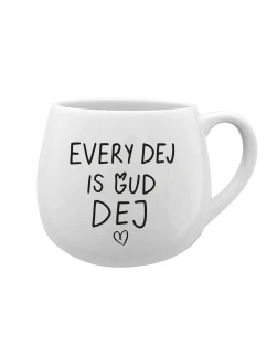 EVERY DEJ IS GUD DEJ - bílý keramický hrníček 300 ml