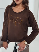 Dámská oversize halenka PERFSTYLE chocolate FashionStreet RY2667