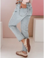 Dámské džínové kalhoty slim fit s páskem modré Dstreet model 21983375 - FashionStreet Dámské džínové kalhoty slim fit s páskem modré Dstreet model 21983375 - FashionStreet