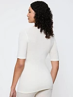 Dámské tričko Beauty Layers SSL Top Wool - WHITE - bílé 1595 - TRIUMPH