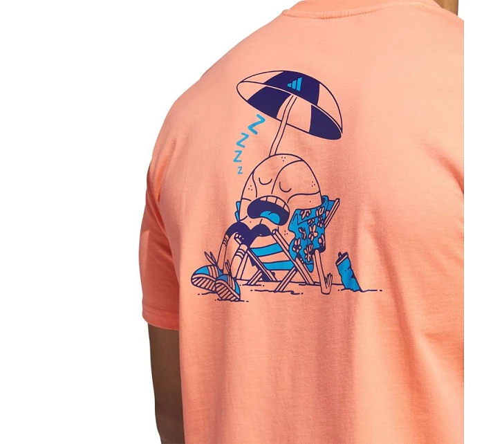 Stripe Spring Break Graphic Basketball Tee s krátkým rukávem M pánské model 19648422 - ADIDAS