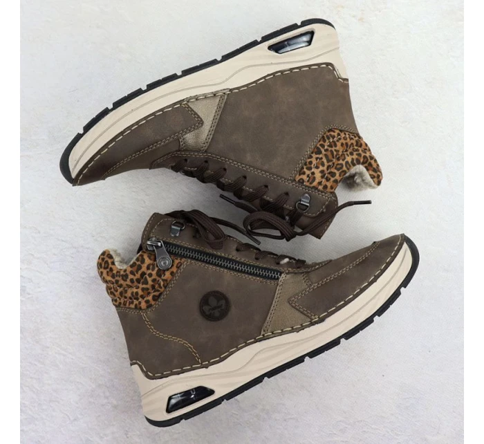 Hnědé dámské boty model 21905828 - Rieker