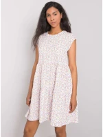 Šaty D50051Z30268 bílá růžová