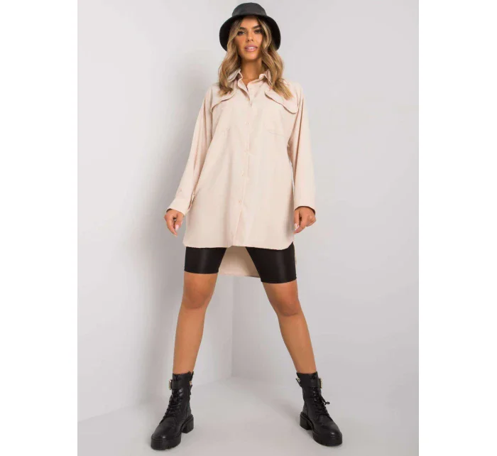 EM košile KS 678.57 světle béžová EM košile KS 678.57 světle béžová