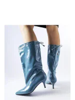 Boty na podpatku model 204742 Solea Boty na podpatku model 204742 Solea