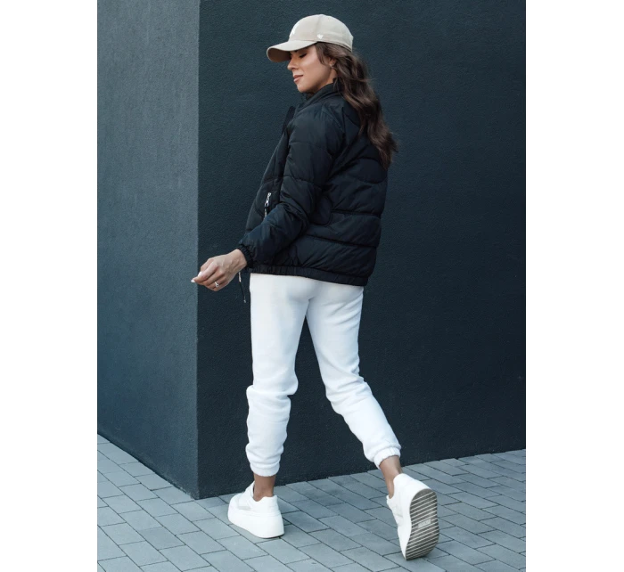 Dámská přechodná prošívaná bunda se stojáčkem SALECA černá FashionStreet TY4414