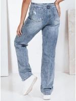 Dámské džínové kalhoty s dírami modré model 21992810 - Dstreet Dámské džínové kalhoty s dírami modré model 21992810 - Dstreet