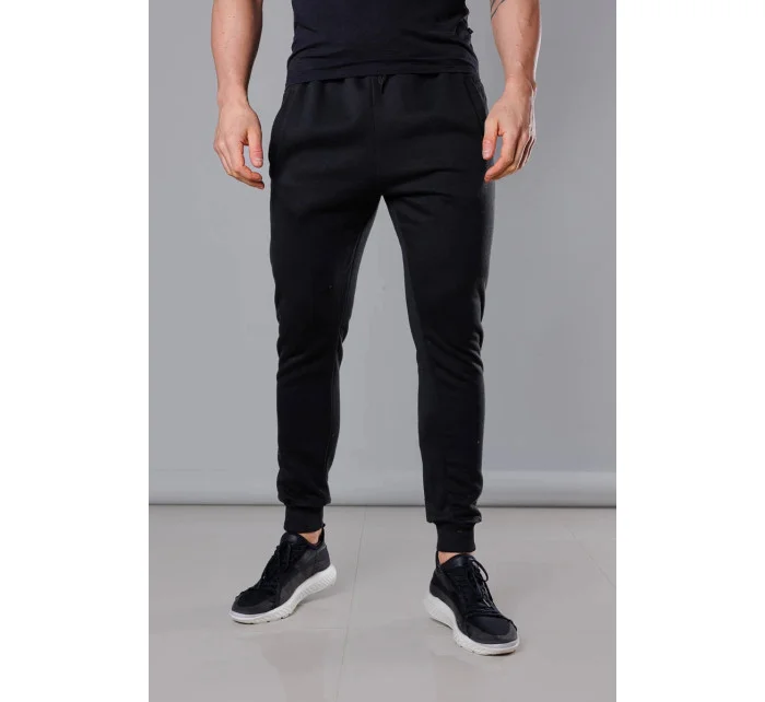 Černé pánské teplákové kalhoty (68XW01-3) Černé pánské teplákové kalhoty (68XW01-3)