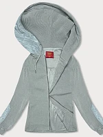 Dámská pruhovaná mikina v mátové barvě (AMG-311)