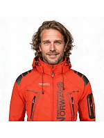 pánská sportovní bunda MEN 056 s kapucí nepromokavá červená pánské model 21349896 - Geographical Norway