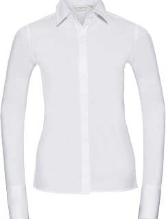 Russell Athletic 960F Elastická halenka "Ultimate" s dlouhým rukávem 11.960F white