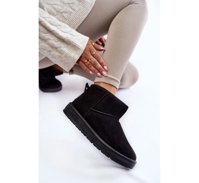 Dámské teplé sněhule Big Star model 21599856 Černe - Big Star Shoes Dámské teplé sněhule Big Star model 21599856 Černe - Big Star Shoes