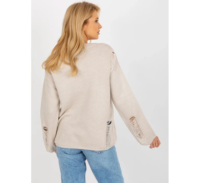 Dámský svetr BA SW 8043 .03 béžová - FPrice