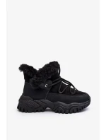 Dámské Trapper Boty S Kožešinou Černé model 20042290 - Kesi Dámské Trapper Boty S Kožešinou Černé model 20042290 - Kesi